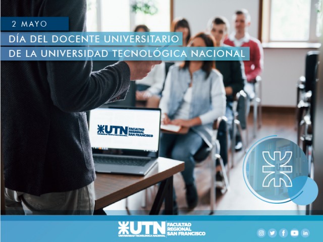 2 de Mayo - Día del Docente Universitario de la Universidad Tecnológica Nacional