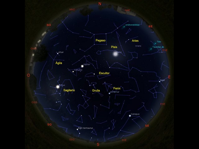 Observatorio Astronómico de la UTN: Mapa del cielo de noviembre