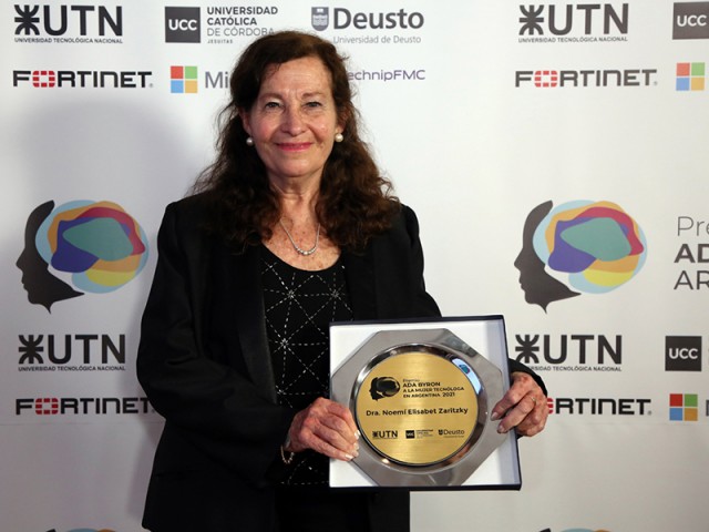 Noemí Zaritzky obtuvo el Premio Ada Byron 2021