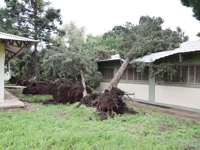 Tras los serios daños que dejó la tormenta, nuestra Facultad retomó sus actividades