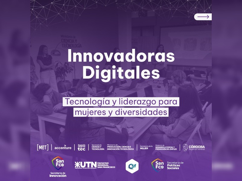 Innovadoras Digitales: nuestra Facultad brindará tutorías y acompañamiento a las participantes