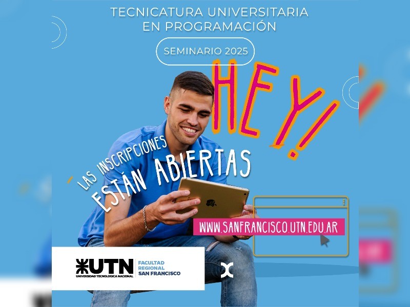 Abrieron las inscripciones al Seminario de la Tecnicatura Universitaria en Programación