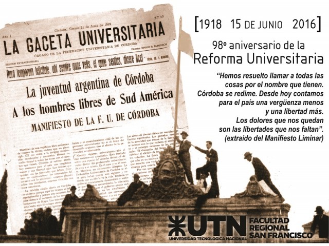 98° aniversario de la Reforma Universitaria
