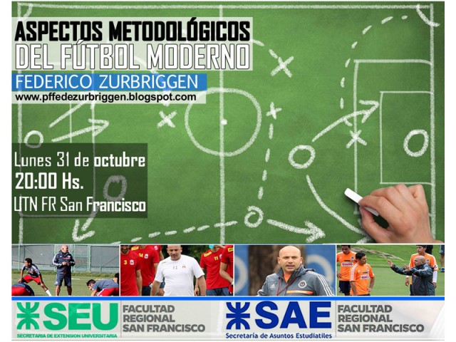 Se realizará una charla sobre "Aspectos metodológicos del fútbol moderno"