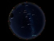 Observatorio Astronómico de la UTN: Mapa del cielo de febrero