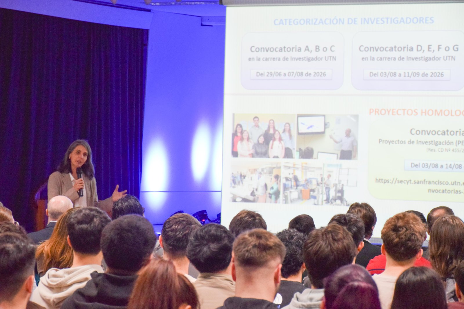 La Secretaria de Ciencia y Tecnología, Dra. Mariana Bernard
